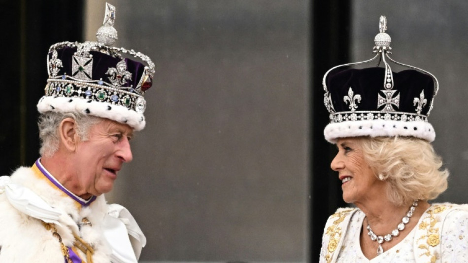 UK royals greet crowds from Buckingham Palace balcony