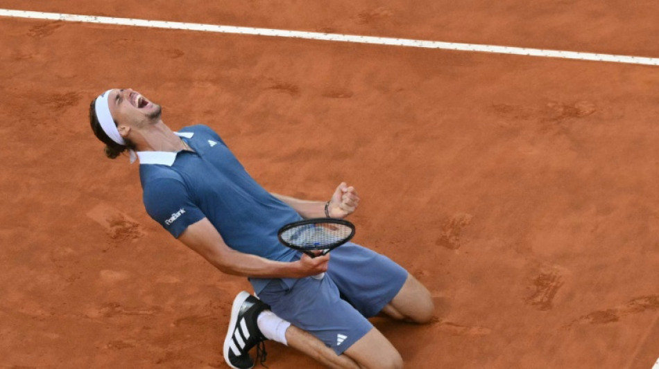 Rome: deux ans après, Zverev tourne la page de sa grave blessure de Roland-Garros