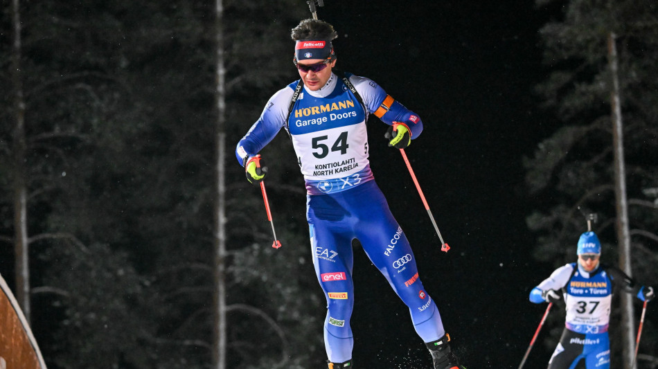 Biathlon: cdm; Giacomel vince la mass start di Ruhpolding