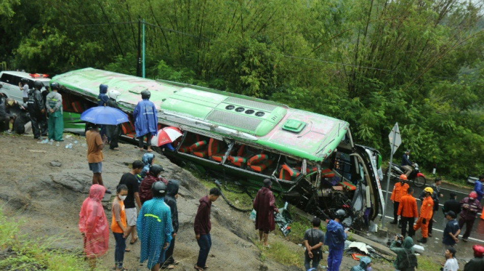 Indonesia bus crash kills 13, injures dozens