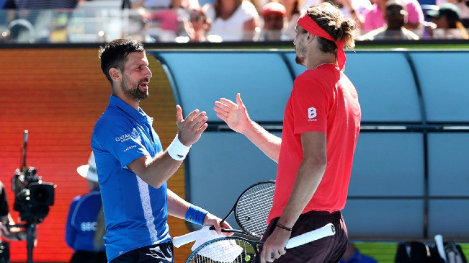 Open d'Australie: Zverev remporte sur abandon son combat contre Djokovic