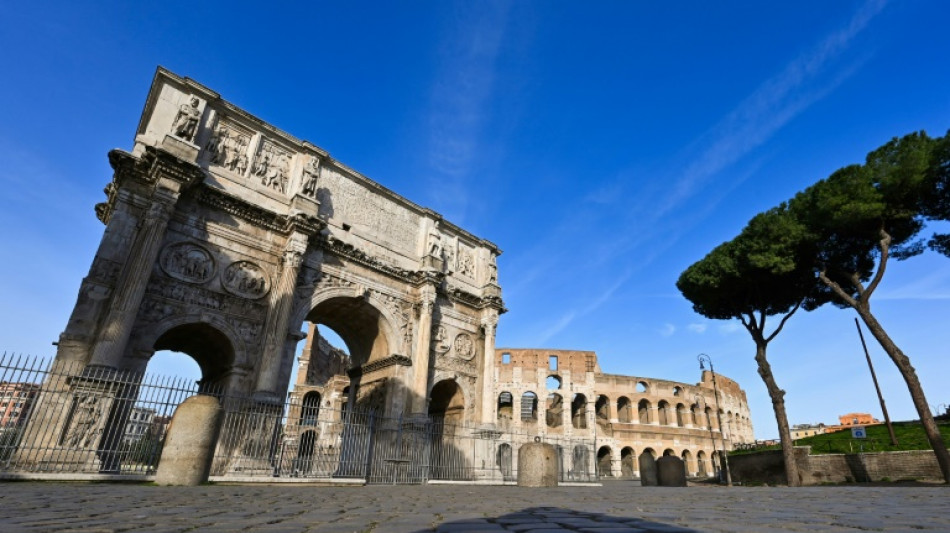 Rome's ancient Arch of Constantine damaged by lightning