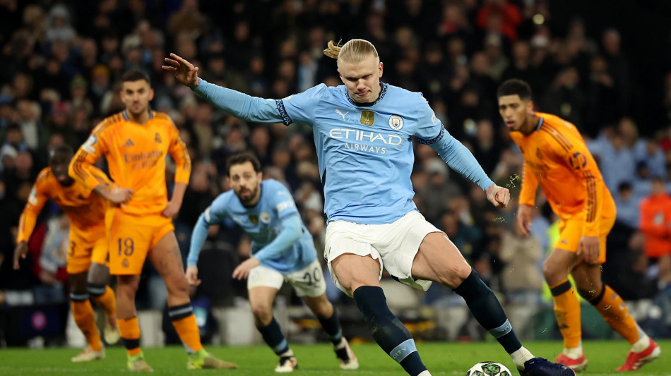 Champions: spareggi; Manchester City-Real Madrid 2-3