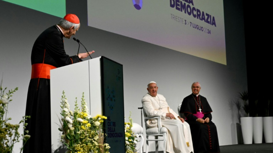 El papa Francisco visita la ciudad de Trieste en Italia