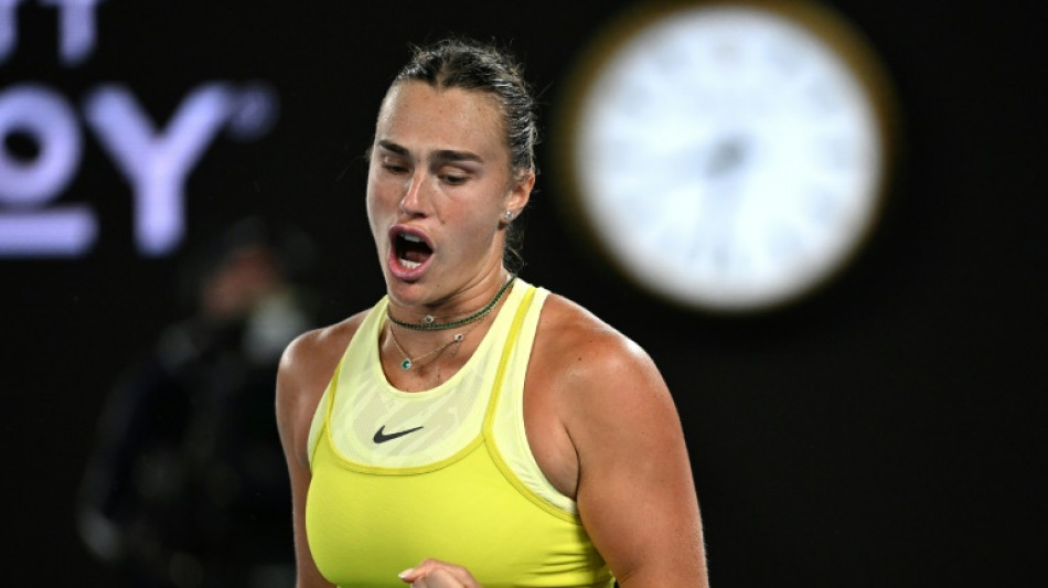 Sabalenka beats Badosa to make third straight Australian Open final