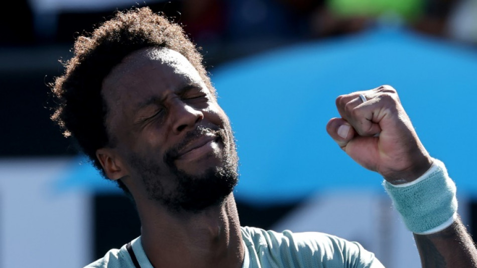 Veteran Monfils downs big-serving Mpetshi Perricard in Melbourne epic