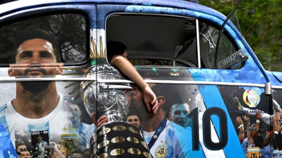 Un VW 'escarabajo' para darle suerte a la Albiceleste en el Mundial