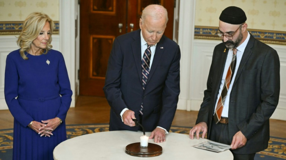 Biden, Harris mark Oct. 7 with call for Mideast peace