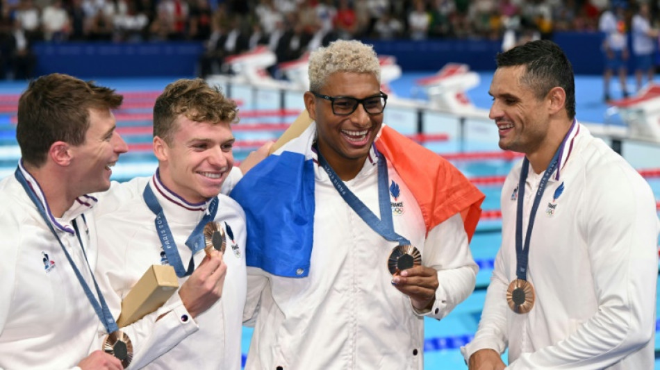 Natation: un final en bronze pour Marchand et les Bleus