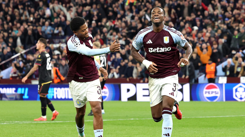 Champions: Aston Villa-Bologna 2-0