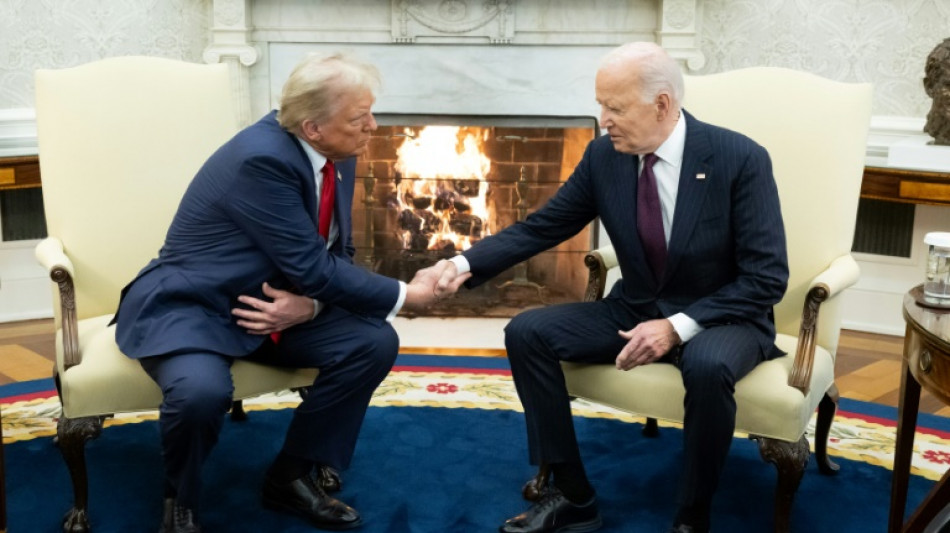 Trump, Biden shake hands in White House, vow smooth transfer