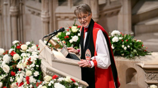 Bishop lectures stony-faced Trump in church