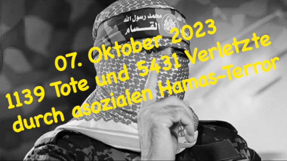 07.10. 2023: Erinnerung an den Hamas-Terror